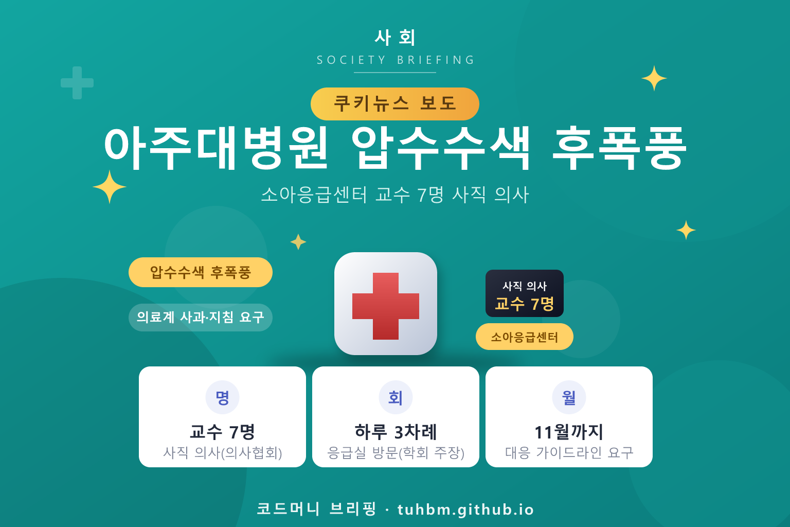 아주대병원 압수수색 후폭풍을 나타낸 이미지