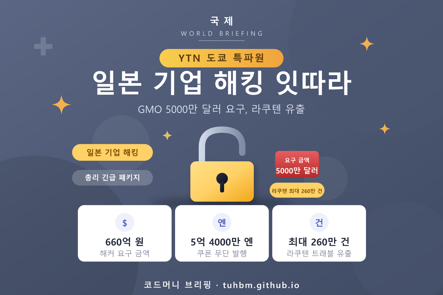 일본 사이버 공격을 나타낸 이미지