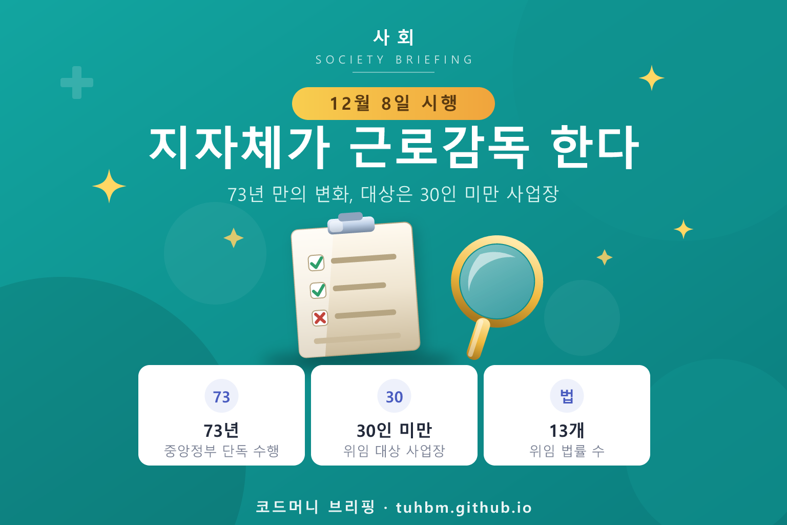 지자체 노동감독 도입을 표현한 이미지