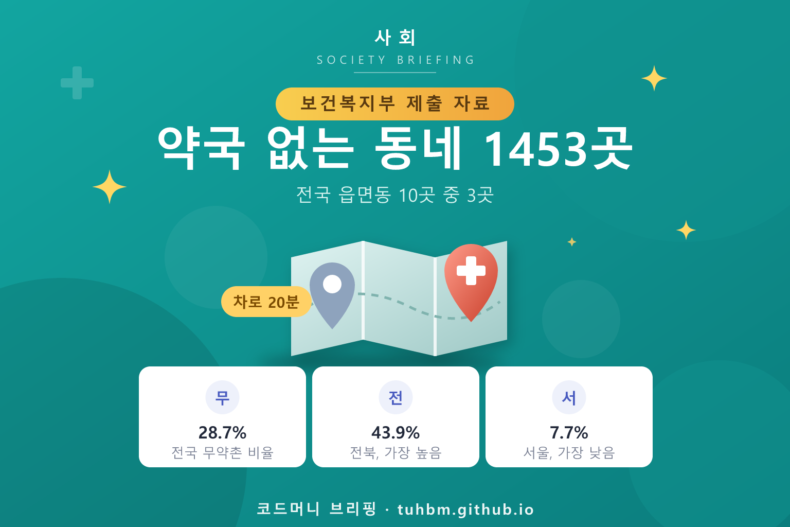 약국이 없는 지역을 표현한 이미지