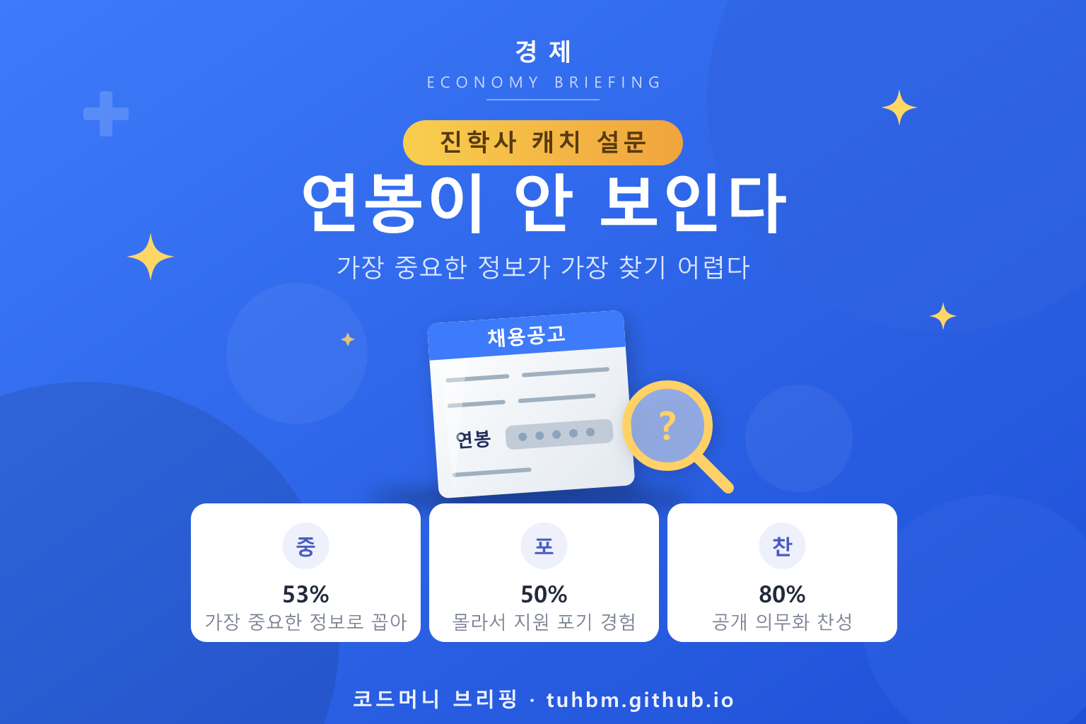 채용공고와 연봉 정보를 표현한 이미지