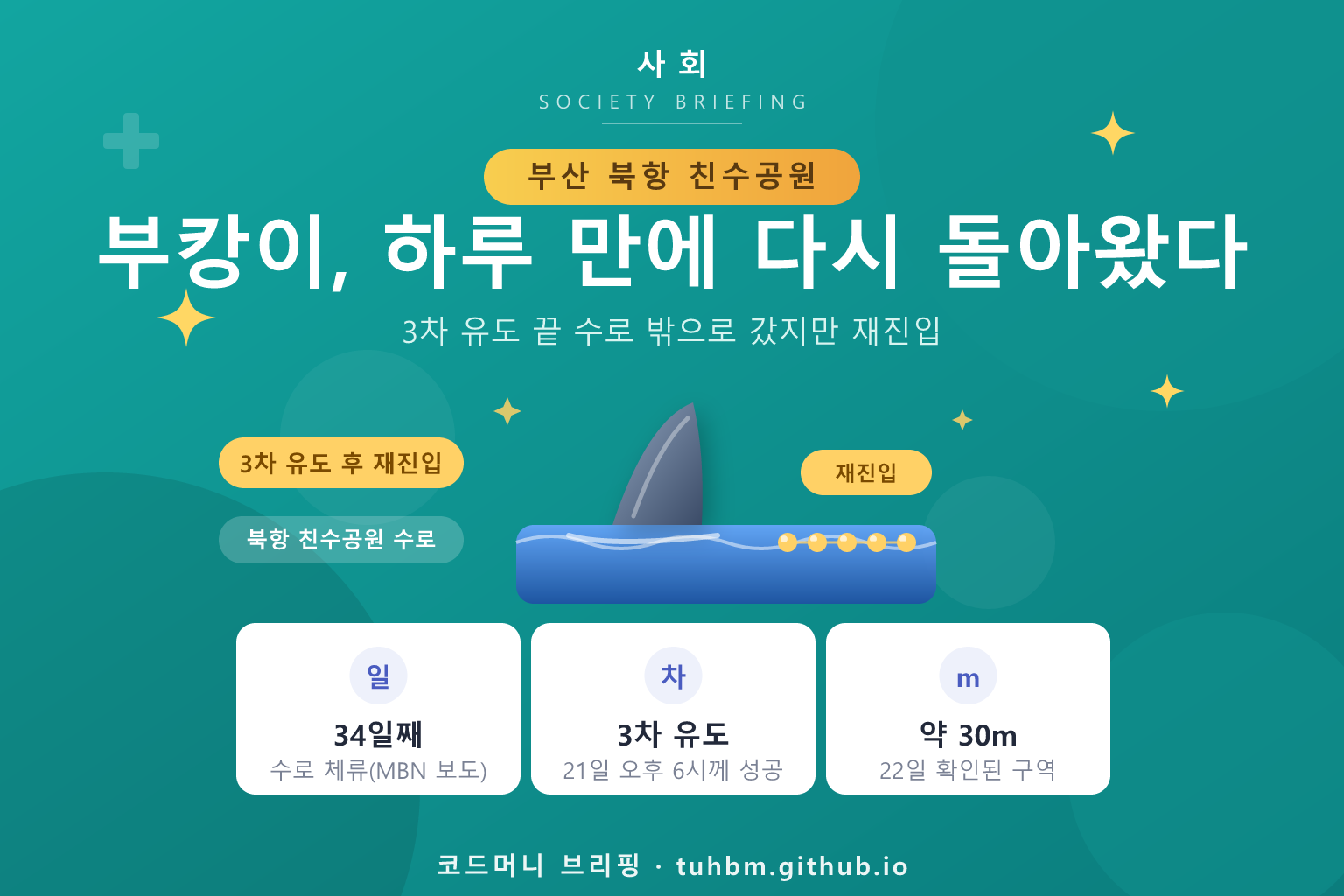 상어 부캉이 재진입을 나타낸 이미지