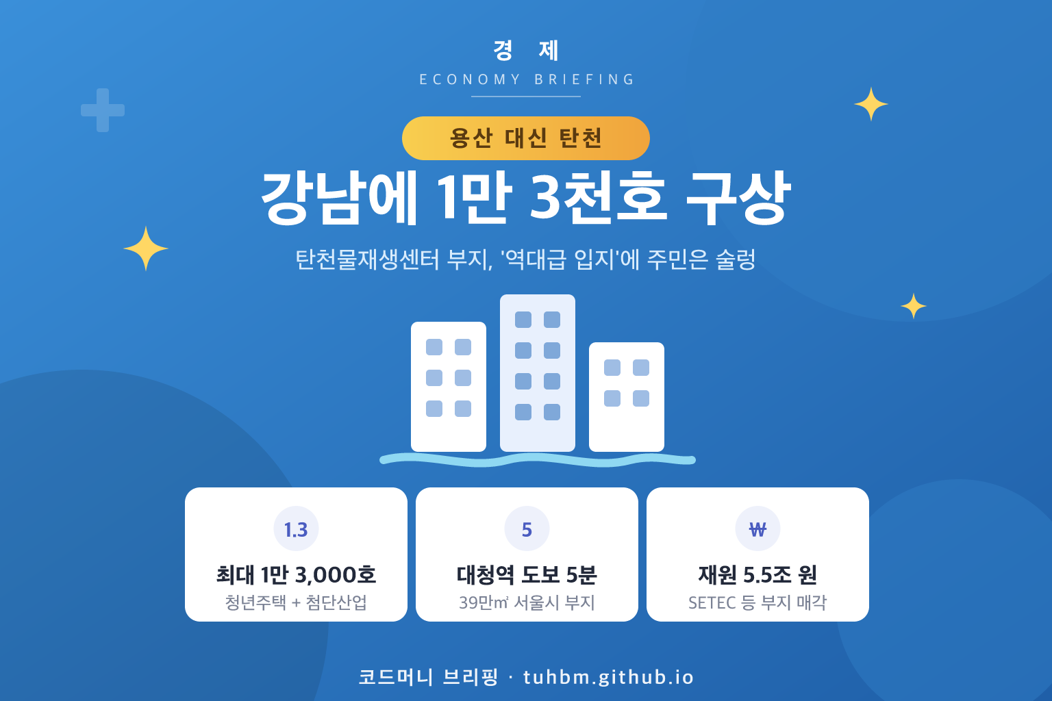 탄천 1.3만호 공급 구상